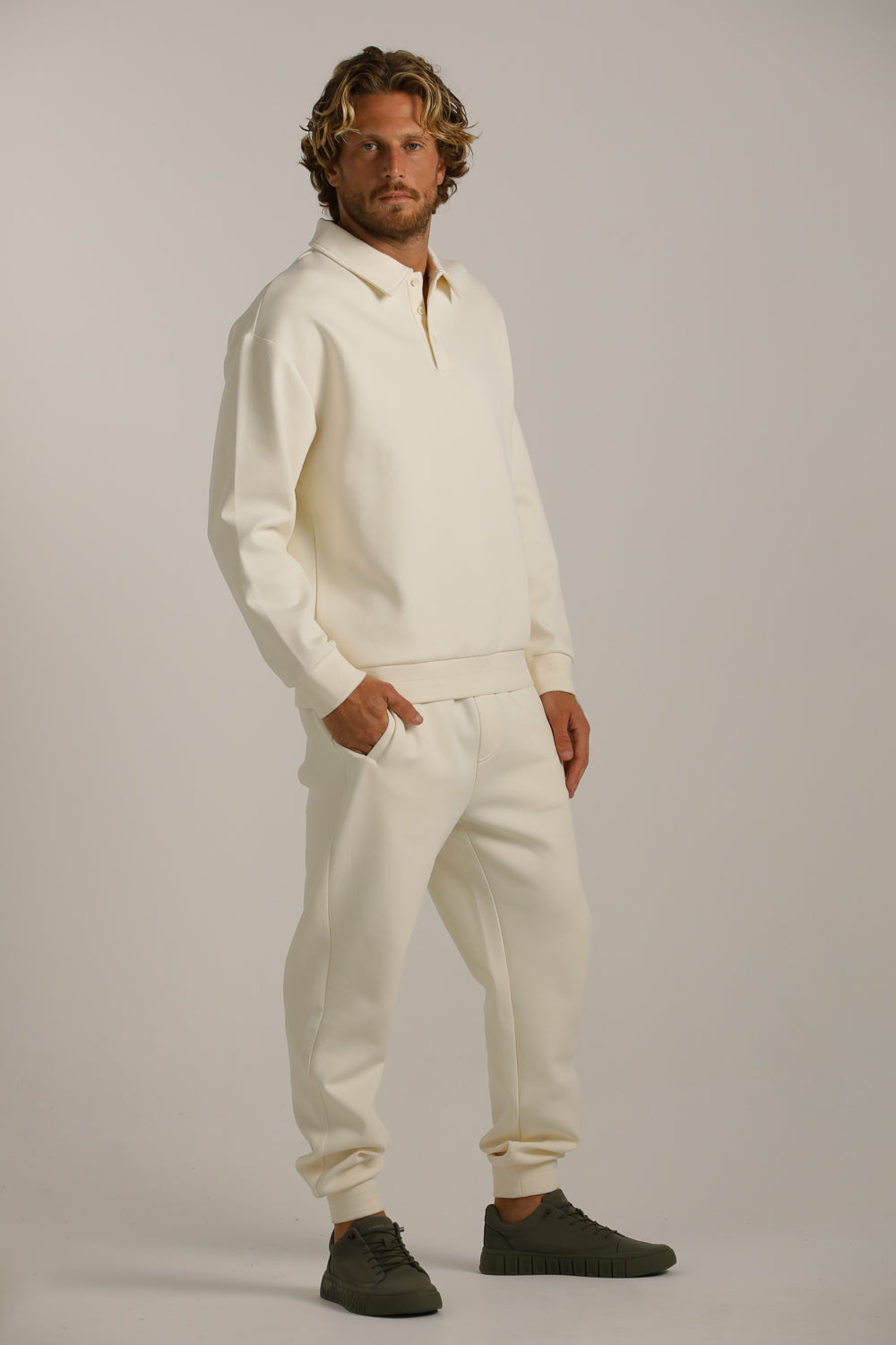 סווטשירט פולו בגזרת אוברסייז | קנת קול