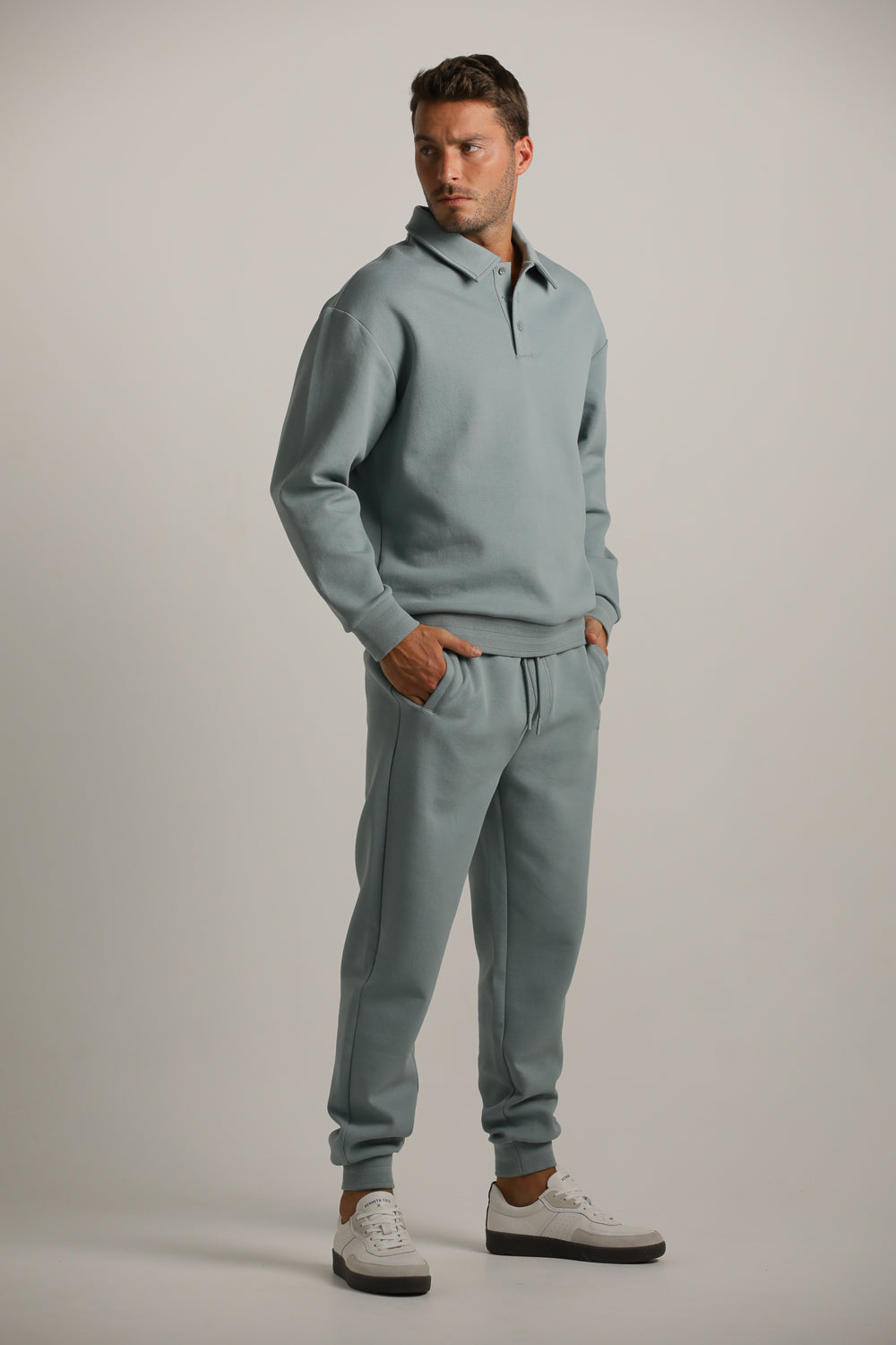 סווטשירט פולו בגזרת אוברסייז | קנת קול