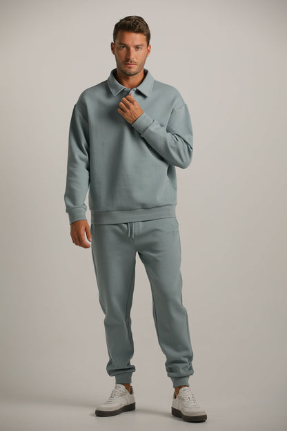 סווטשירט פולו בגזרת אוברסייז | קנת קול