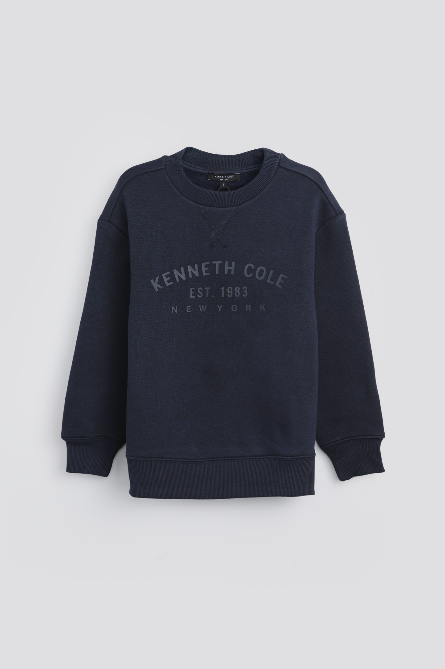 סווטשירט ממותג עם צווארון עגול | קנת קול