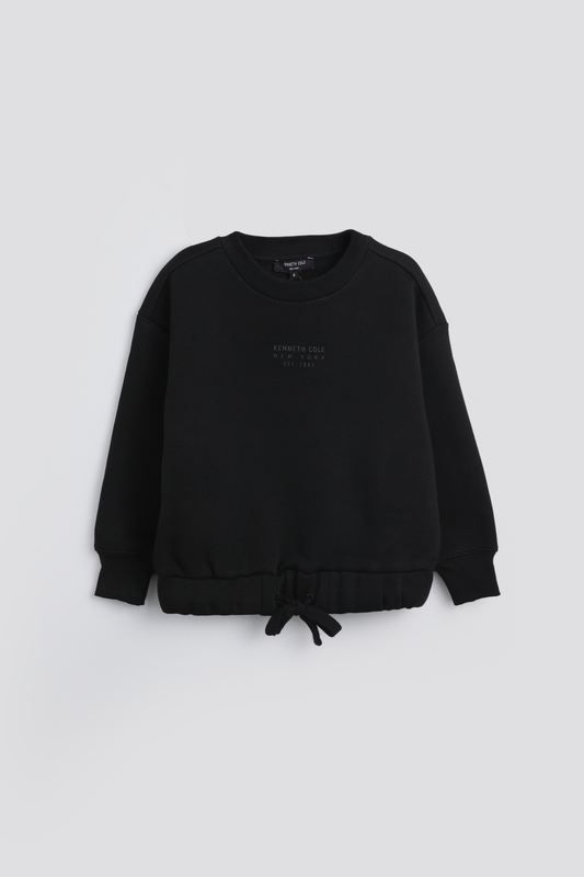 סווטשירט קרופ עם גומי | קנת קול