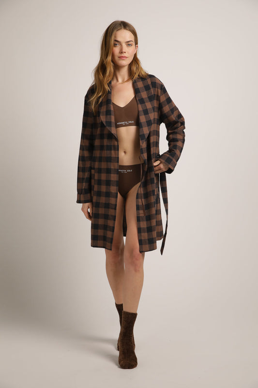 חלוק בית בסגנון משבצות | קנת קול