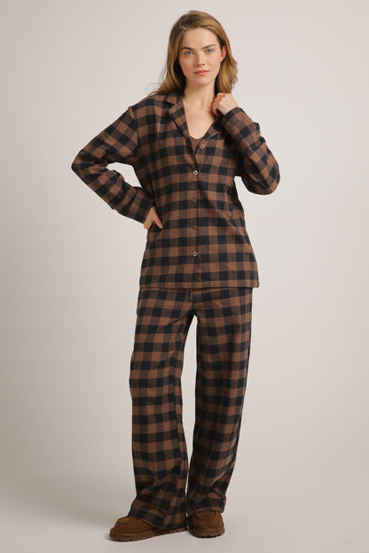 סט פיג'מה משבצות | קנת קול