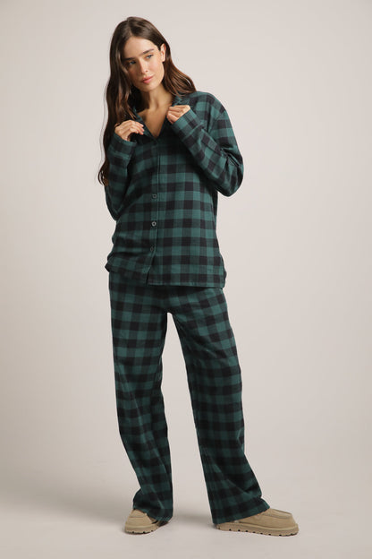 סט פיג'מה משבצות | קנת קול