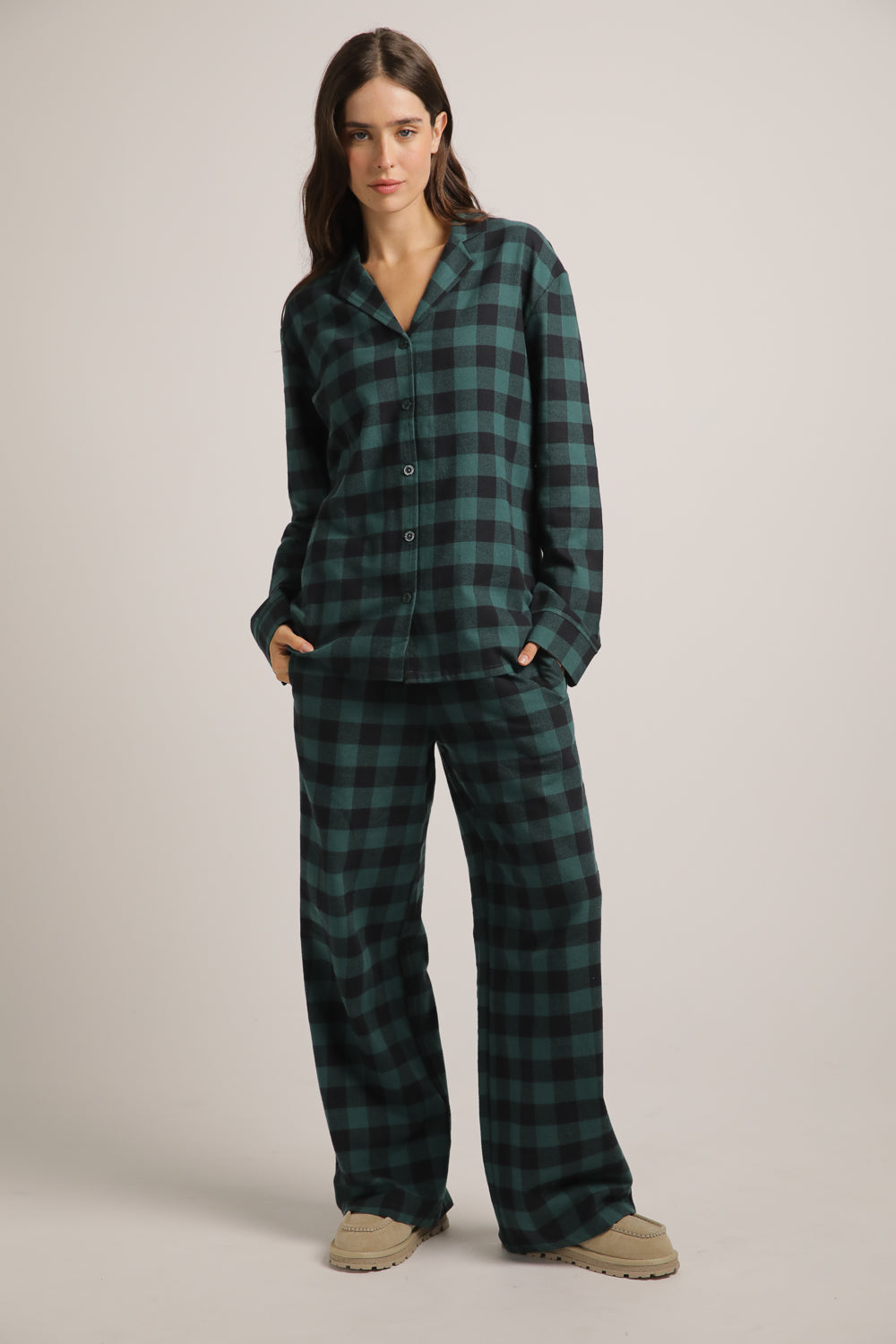 סט פיג'מה משבצות | קנת קול