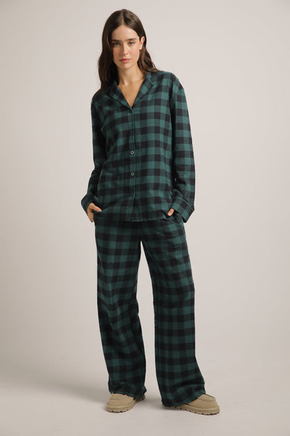 סט פיג'מה משבצות | קנת קול