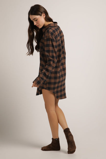 כותונת פיג'מה מכופתרת | קנת קול