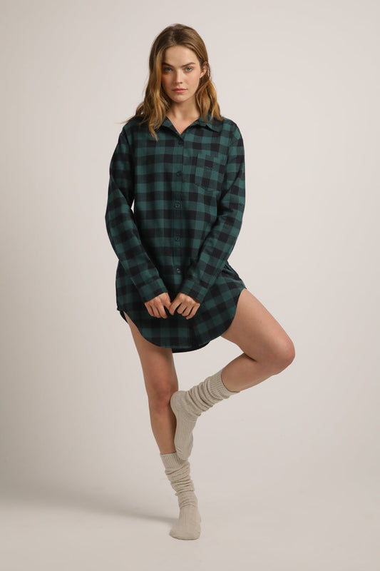 כותונת פיג'מה מכופתרת | קנת קול