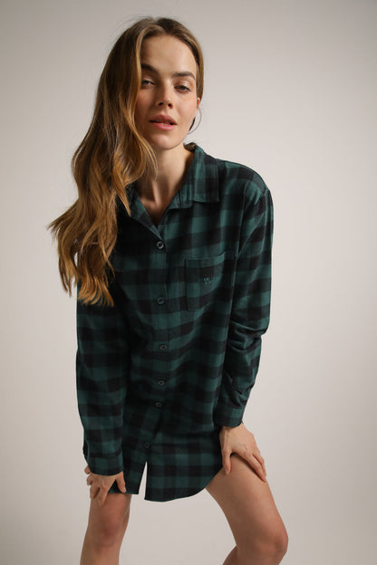 כותונת פיג'מה מכופתרת | קנת קול