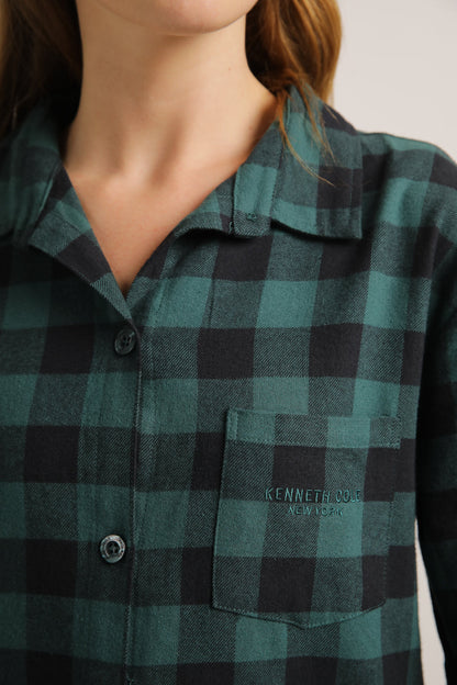 כותונת פיג'מה מכופתרת | קנת קול