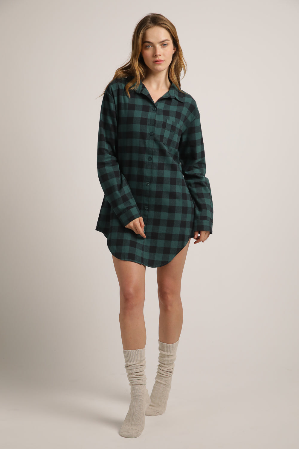 כותונת פיג'מה מכופתרת | קנת קול