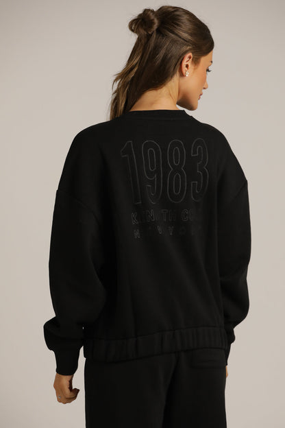 סווטשירט ממותג בגזרת קרופ | קנת קול