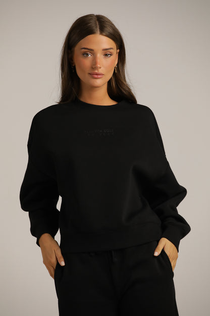 סווטשירט ממותג עם סיומת ריב | קנת קול