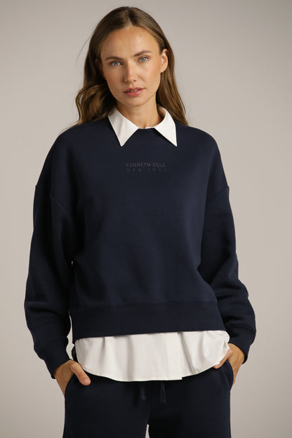 סווטשירט ממותג עם סיומת ריב | קנת קול