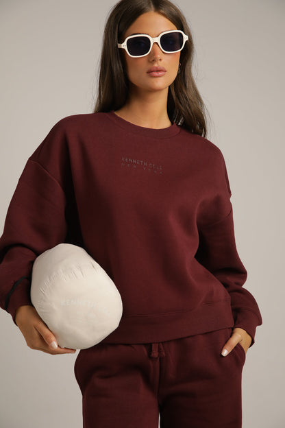 סווטשירט ממותג עם סיומת ריב | קנת קול