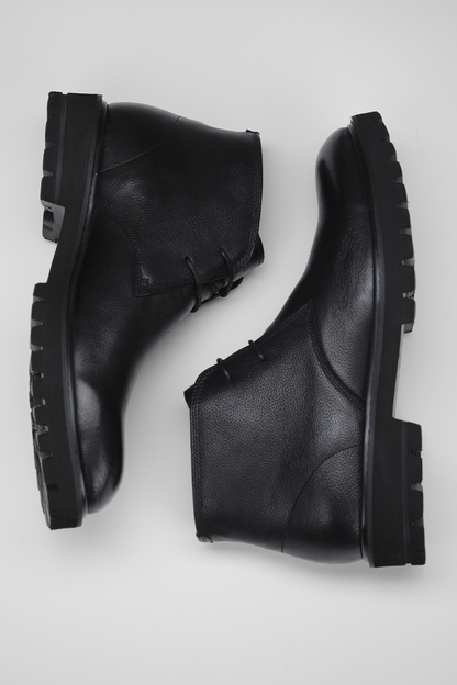 מגפוני עור בצבע שחור | קנת קול