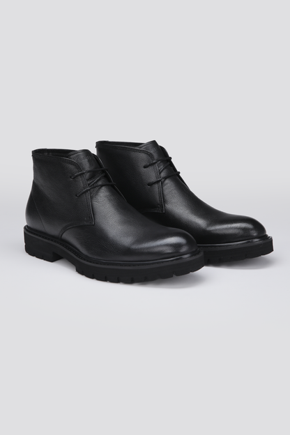 מגפוני עור בצבע שחור | קנת קול