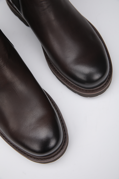 מגפוני עור בסגנון צ'לסי | קנת קול