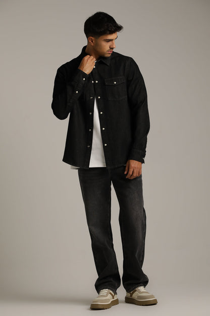 חולצה מכופתרת בסגנון ג'ינס | קנת קול