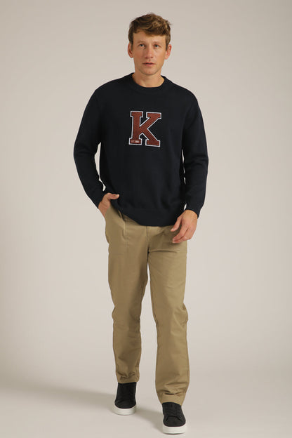 סריג עם פאץ' אות לוגו | קנת קול