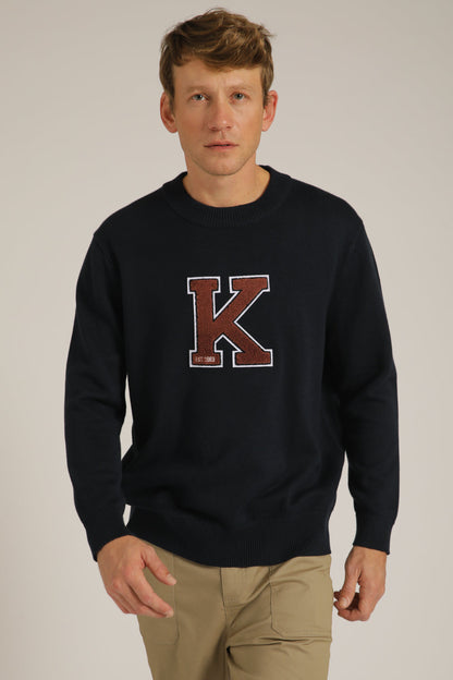 סריג עם פאץ' אות לוגו | קנת קול