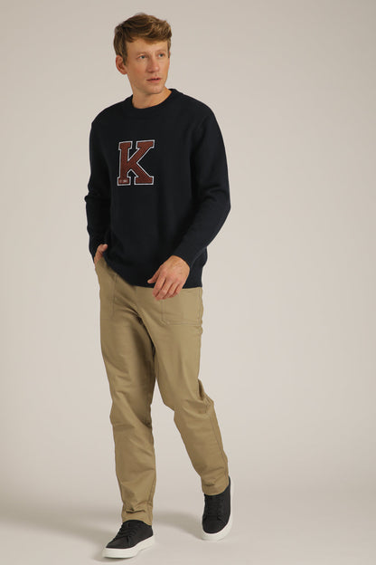 סריג עם פאץ' אות לוגו | קנת קול