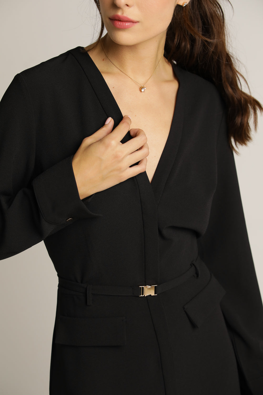 שמלה מחויטת עם חגורה | קנת קול