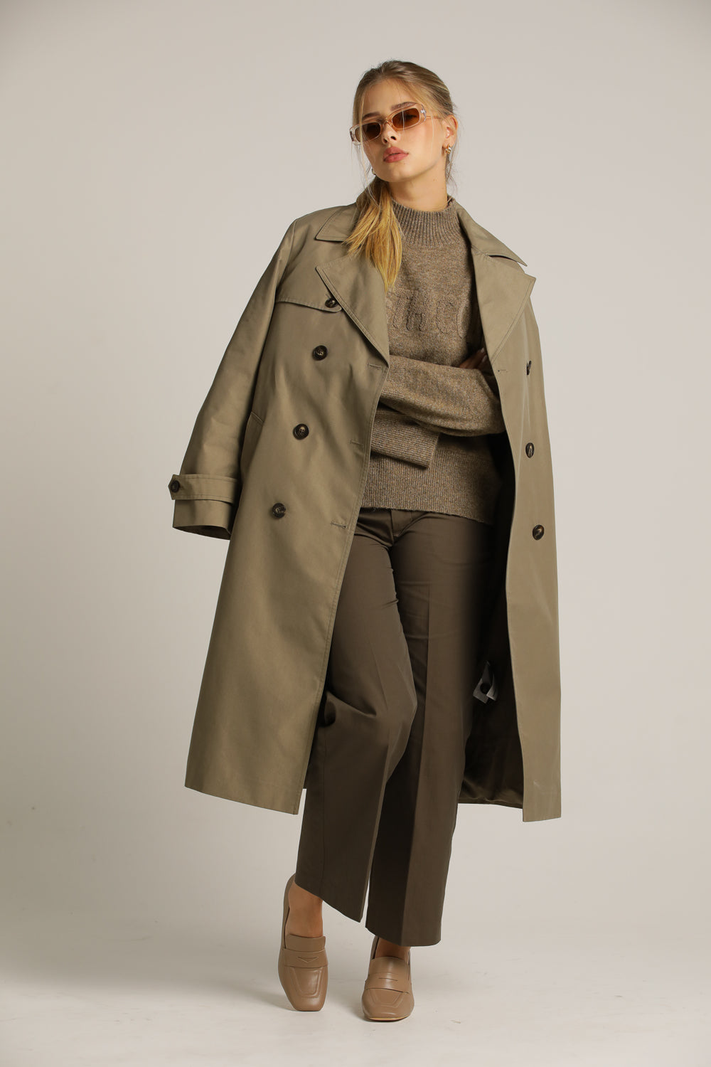 סריג עבה בסגנון גולף עם הטבעת לוגו | קנת קול