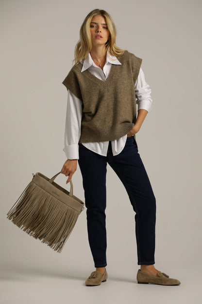 תיק צד עם פרנזים | קנת קול