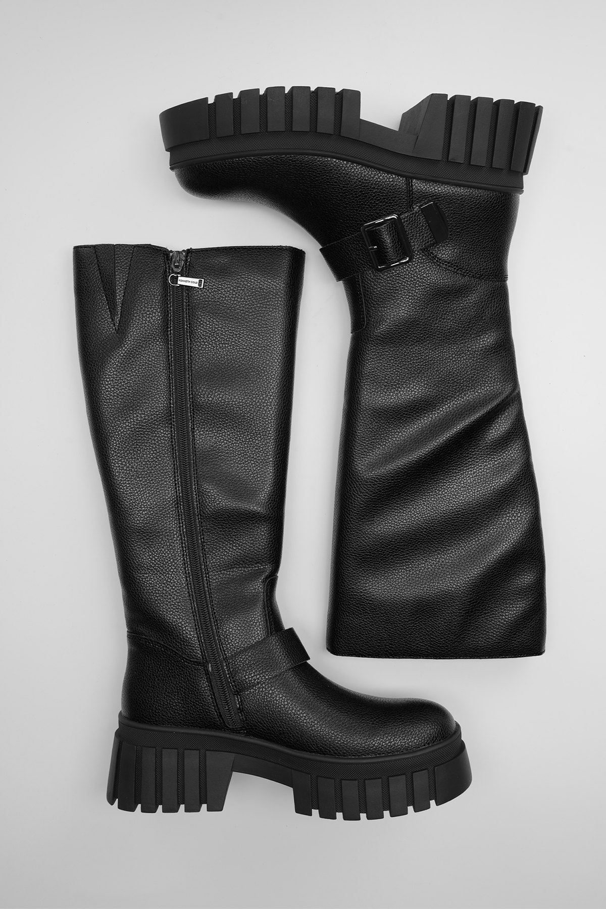 מגפיים גבוהים עם סוליית טרקטור | קנת קול