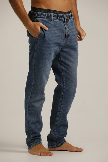 מכנסי ג'ינס במראה שטוף ובגזרת סלים | קנת קול