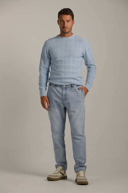  מכנסי ג'ינס במראה שטוף ובגזרת סלים | קנת קול