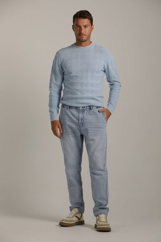  מכנסי ג'ינס במראה שטוף ובגזרת סלים | קנת קול