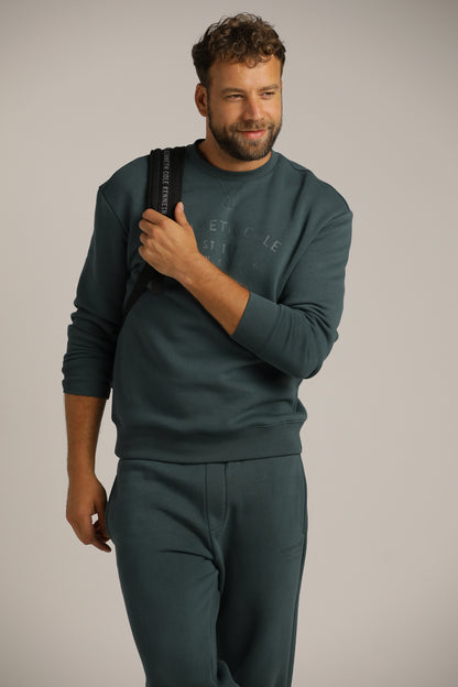 סווטשירט עם מפתח צוואר עגול | קנת קול