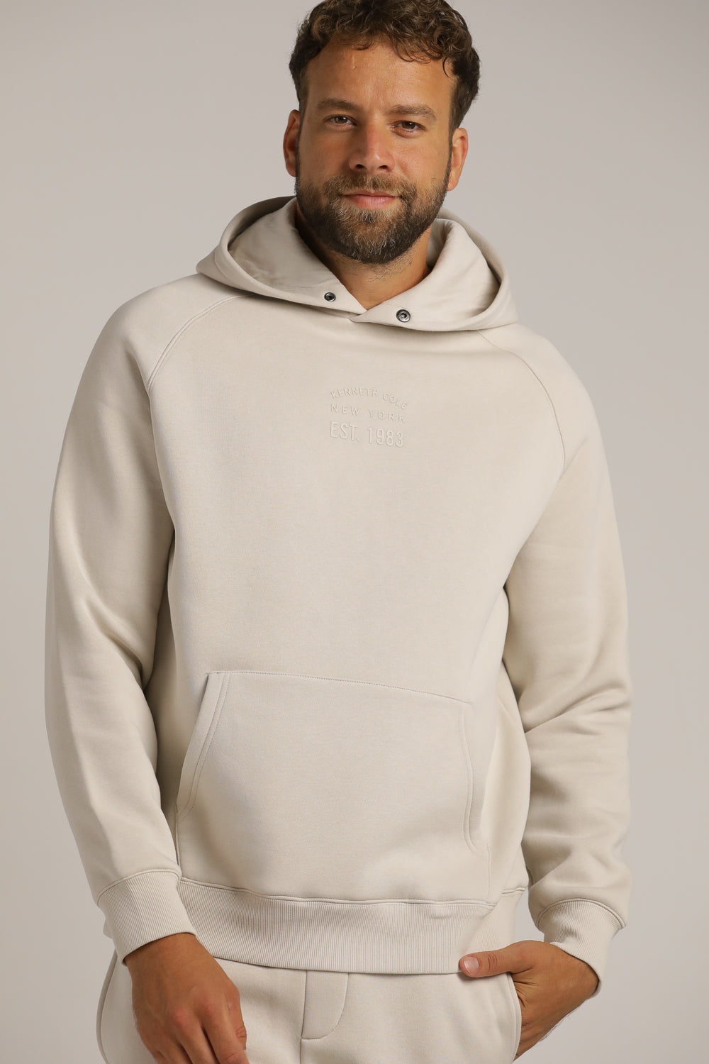 סווטשירט רגלן עם כובע קפוצ'ון | קנת קול