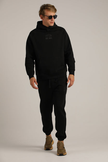 סווטשירט רגלן עם כובע קפוצ'ון | קנת קול