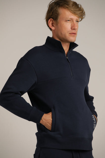 סווטשירט חצי רוכסן עם כיסים | קנת קול