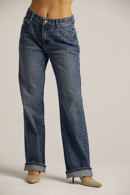 מכנסי ג'ינס בגזרת סטרייט | קנת קול