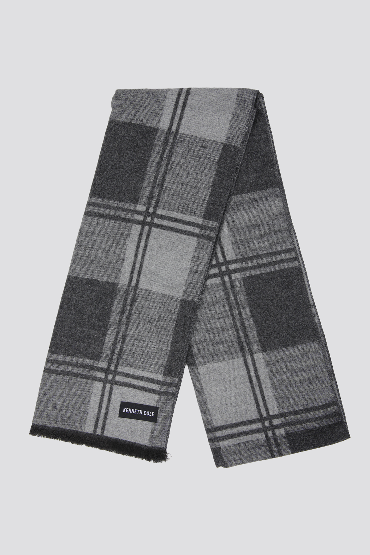 צעיף משבצות אפור | קנת קול