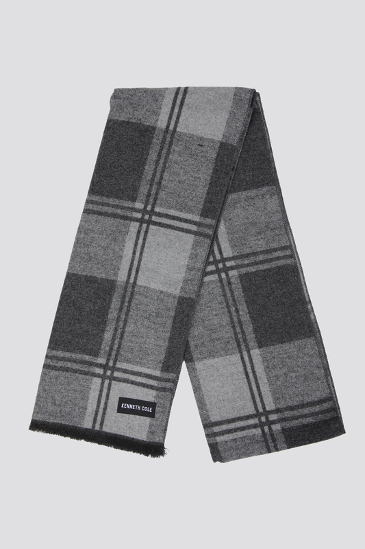 צעיף משבצות אפור | קנת קול