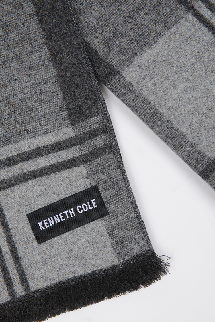 צעיף משבצות אפור | קנת קול