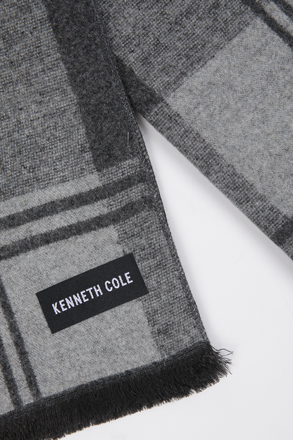 צעיף משבצות אפור | קנת קול