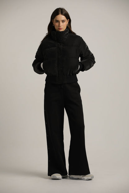 מעיל פוך קצר עם צווארון גבוה | קנת קול