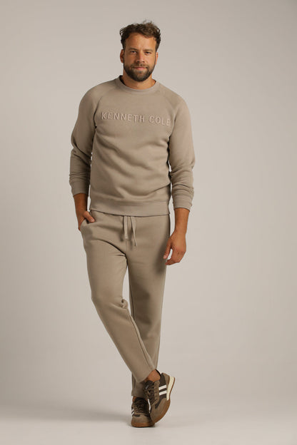 מכנסי טרנינג בגזרה ישרה | קנת קול