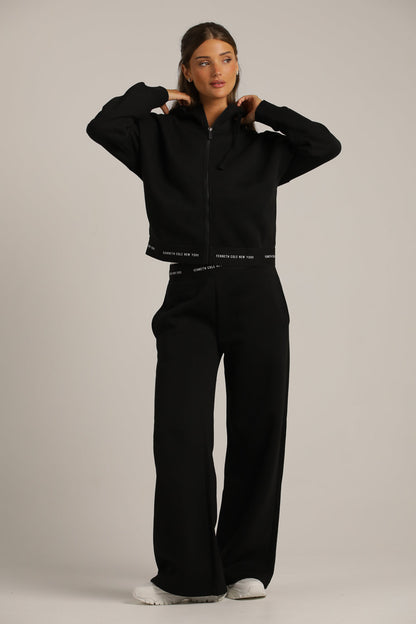 ג'קט עם סיומת גומי ממותגת | קנת קול