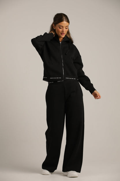 ג'קט עם סיומת גומי ממותגת | קנת קול