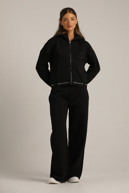 ג'קט עם סיומת גומי ממותגת | קנת קול