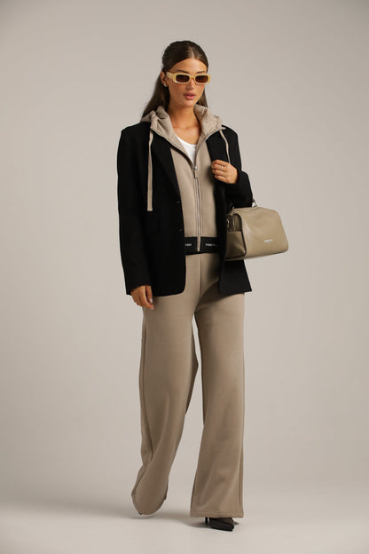 ג'קט עם סיומת גומי ממותגת | קנת קול