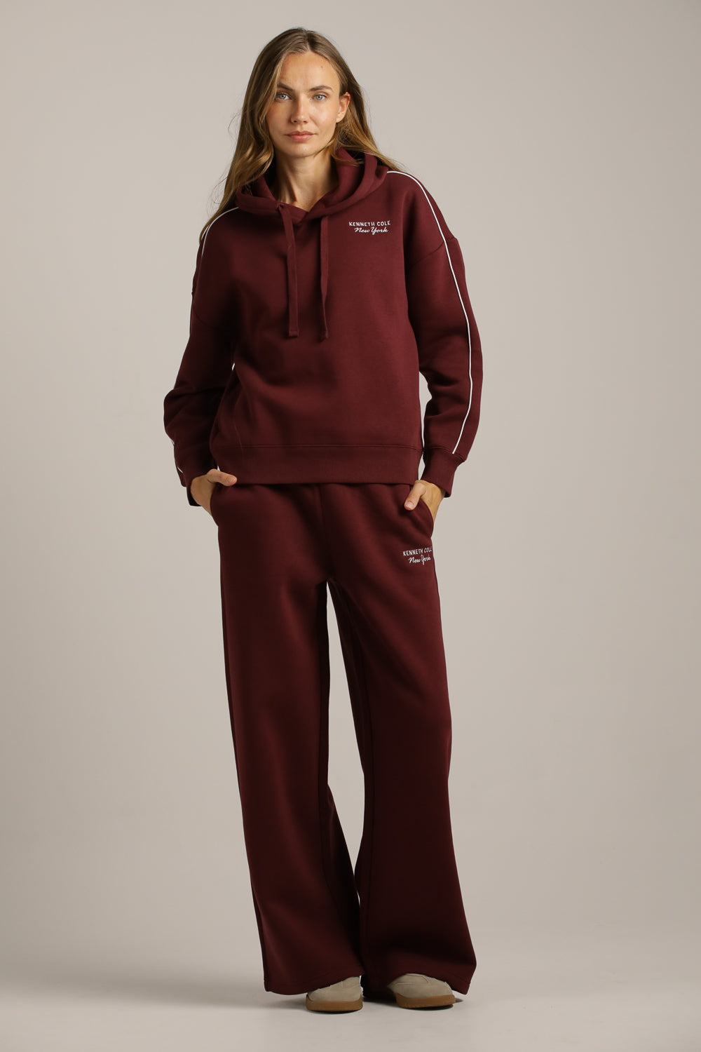 סווטשירט רגלן עם פסי צד | קנת קול