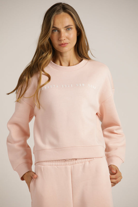 סווטשירט קרופ עם לוגו | קנת קול